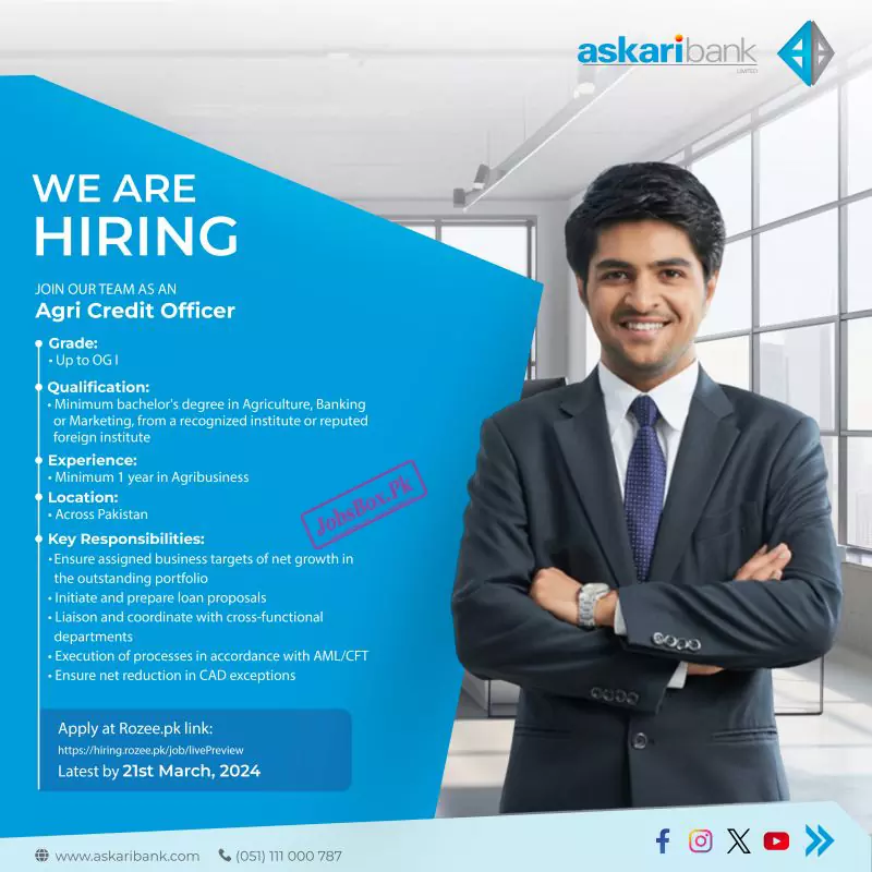 Askari Bank Jobs 2024 Latest Advertisement