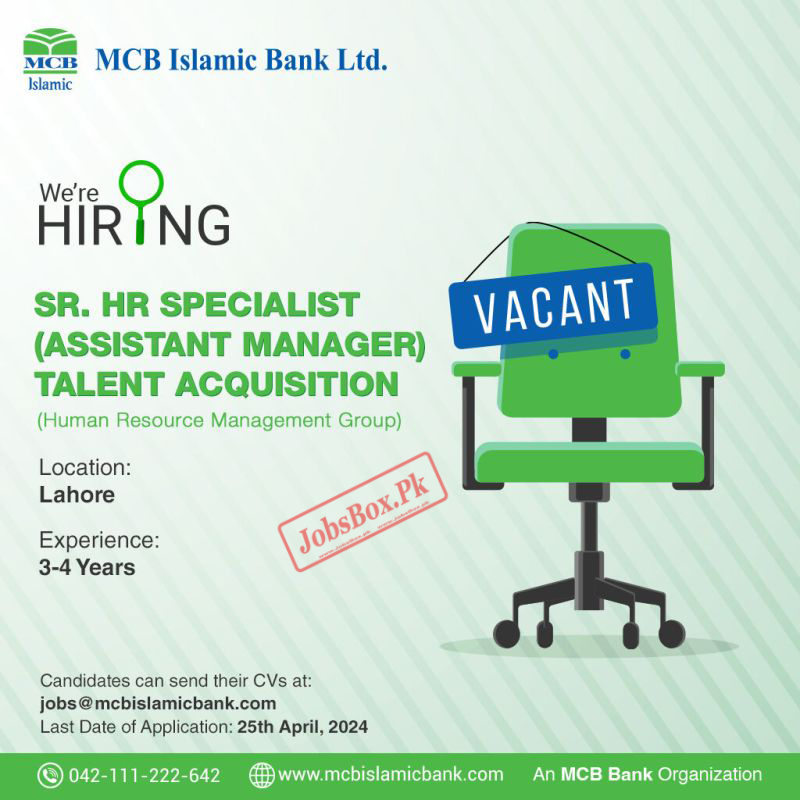 MCB Islamic Bank Jobs 2024 Online Apply